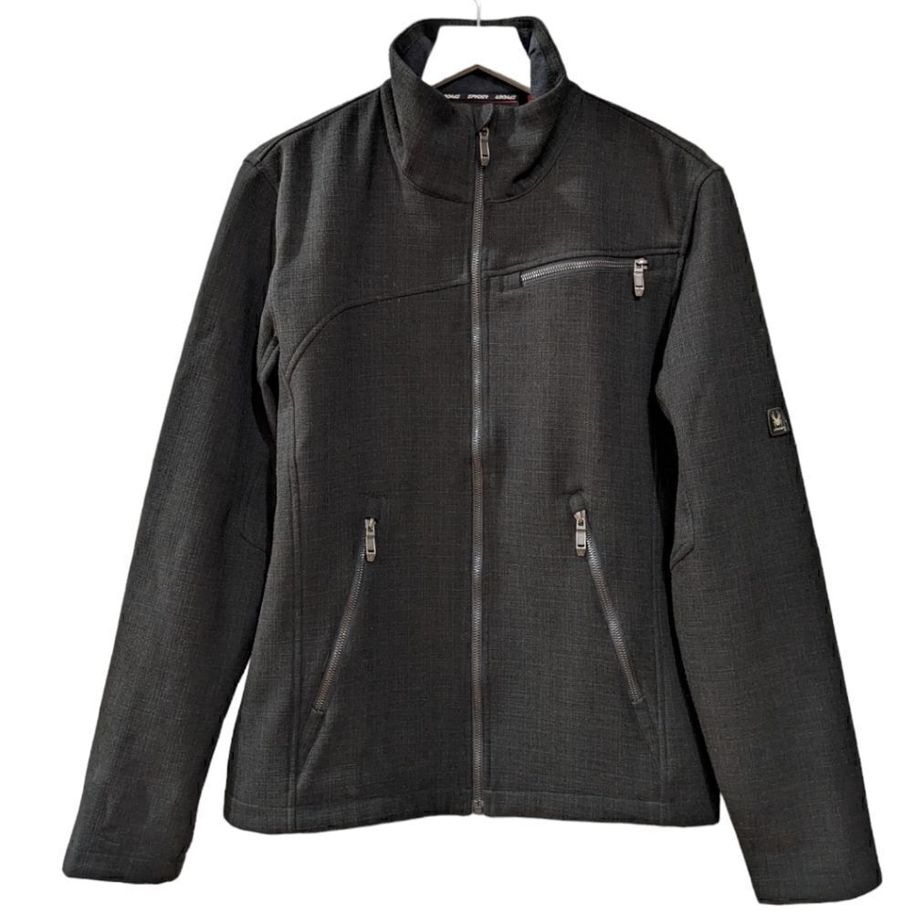 Spyder Men's Transport Soft Shell Jacket in Black Size S 2014 Edition